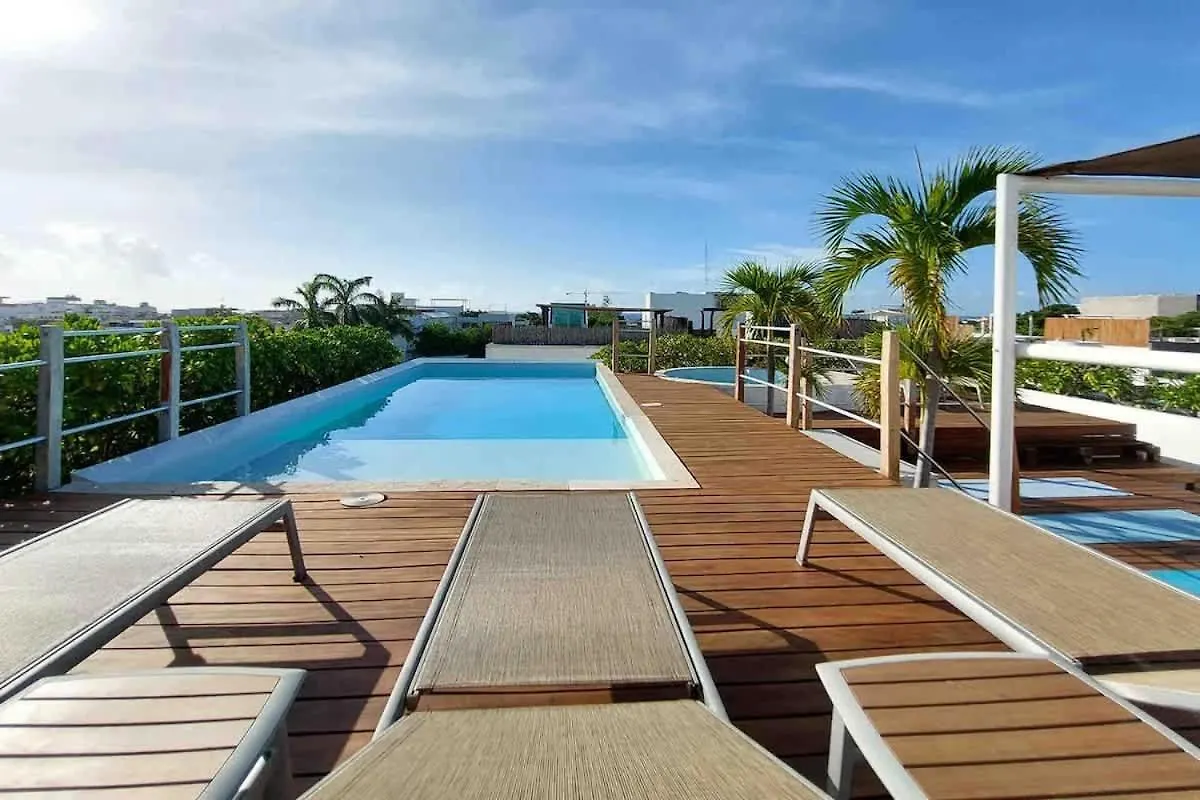 Oceanview Pool Near Av 5Th Beach 6 Guest Fast Wifi Playa del Carmen
